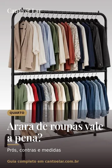 Capa vertical do guia: Arara de roupas vale a pena?
