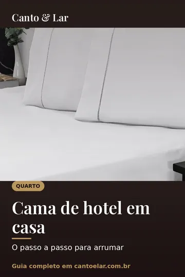 Capa vertical do guia: Cama de hotel em casa