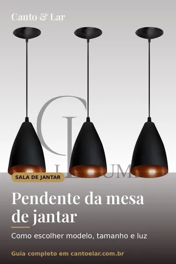 Capa vertical do guia: Pendente da mesa de jantar
