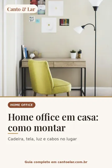 Capa vertical do guia: Home office em casa: como montar