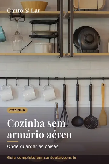 Capa vertical do guia: Cozinha sem armário aéreo