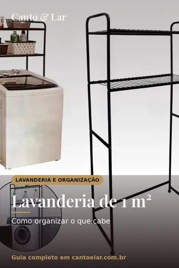 Capa vertical do guia: Lavanderia de 1 m²