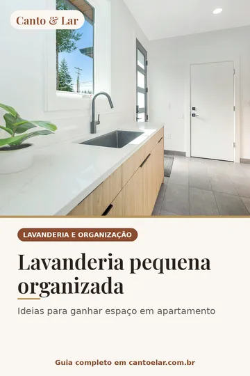 Capa vertical do guia: Lavanderia pequena organizada