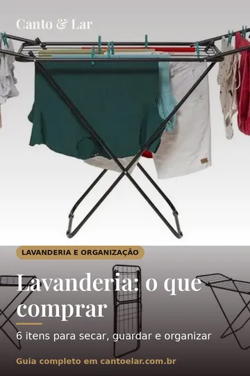 Capa vertical do guia: Lavanderia: o que comprar