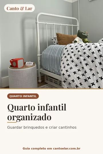 Capa vertical do guia: Quarto infantil organizado
