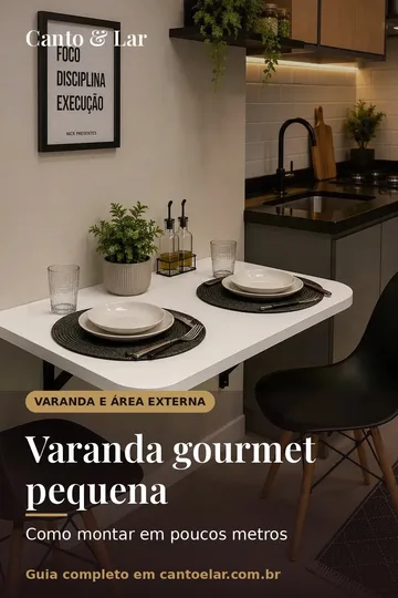 Capa vertical do guia: Varanda gourmet pequena