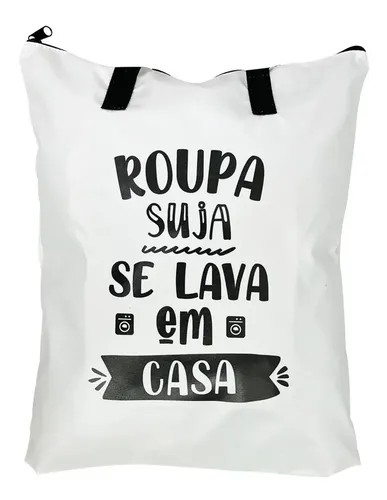 Saco organizador para roupa suja tamanho P, foto do anúncio do produto no Mercado Livre